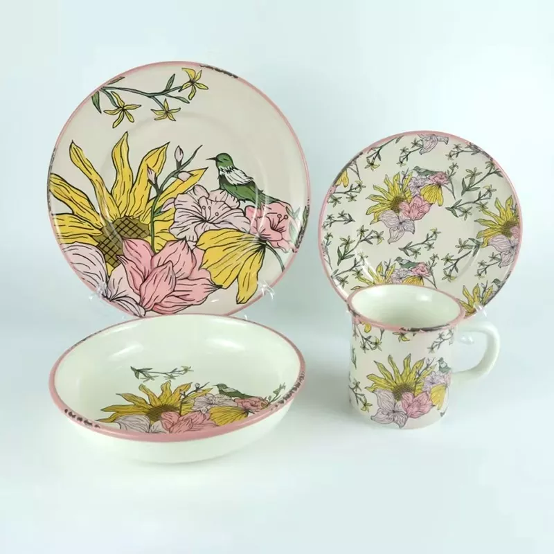 Bulaşık Makinesi Lüks Desen Seramik Yemek Takımı