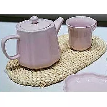 Macaron Pembe Seramik Kase Seti